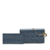 Dior Patent Cannage Lady Dior Pouch with Chain Secondhand