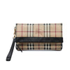 Burberry Haymarket Check Coated Canvas Adeline Fold over Clutch Secondhand