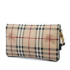 Burberry Haymarket Check Coated Canvas Adeline Fold over Clutch Secondhand