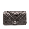 Chanel Mini Rectangular Classic Metallic Lambskin Single Flap Secondhand