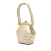 Chanel CC Metallic Quilted Lambskin Kisslock Frame Handbag Secondhand