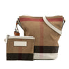 Burberry Mini Mega Check Canvas Ashby Tassel Bucket Bag Secondhand