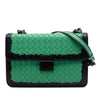 Bottega Veneta Bicolor Nappa Intrecciato Double Flap Shoulder Bag Secondhand