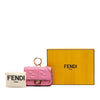 Fendi Nano Zucca Embossed Leather Baguette Charm Secondhand