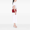 Prada Soft Calf Trimmed Saffiano Convertible Tote Secondhand