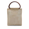 Secondhand Chanel CC Canvas Wooden Handle Tote