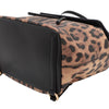 Dolce & Gabbana Leopard Print Leather Dauphine Miss Sicily Backpack Secondhand