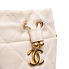 Chanel Mini Quilted Caviar Twist Your Buttons Drawstring Bucket Bag Secondhand