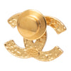 Chanel CC Enamel Gold Plated Brooch Secondhand