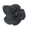 Chanel Denim Camellia Brooch Secondhand