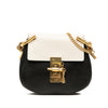 Chloé Mini Bicolor Grained Calfskin Drew Crossbody Secondhand