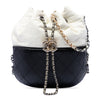 Chanel Small Bicolor Quilted Calfskin Gabrielle Bucket Bag Secondhand