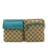 Gucci GG Canvas Web Double Pocket Belt Bag Secondhand