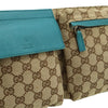 Gucci GG Canvas Web Double Pocket Belt Bag Secondhand