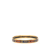 Hermès Narrow Belt Print Enamel Bangle 62 Secondhand