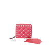 Valentino Quilted Lambskin Rockstud Zip Around Compact Wallet Secondhand