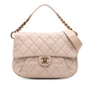 Chanel Medium Quilted Caviar Coco Pleats Messenger Flap Secondhand