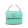 Chanel Mini Quilted Lambskin Chain Top Handle Bag Secondhand
