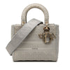 Dior Medium Embroidered Canvas Cannage Lady D Lite Secondhand