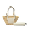 LOEWE Small Raffia Anagram Basket Tote Secondhand