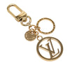 Louis Vuitton Gold Plated LV Circle Key Holder and Bag Charm Secondhand