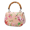 Gucci Medium Calfskin Blooms Bamboo Top Handle Bag Secondhand
