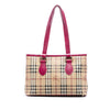 Secondhand Burberry Medium Haymarket Check Coated Canvas Regent Tote