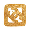 Chanel CC Gold Plated Diamond Brooch Secondhand