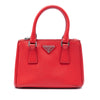 Prada Mini Saffiano Galleria Double Zip Satchel Secondhand