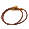 Hermès Leather Viviride Heart Double Bracelet Secondhand