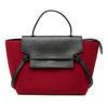 Celine Mini Felt and Calfskin Belt Satchel Secondhand