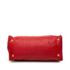 Secondhand Prada Small Woven Goatskin Madras Satchel