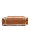 Miu Miu Large Shearling Trimmed Calfskin Logo Beau Shoulder Bag Secondhand