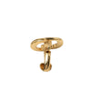 Dior Gold Plated CD Logo Clip On Earrings Secondhand