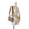 Fendi Zucca Embroidered Canvas Baguette Satchel Secondhand