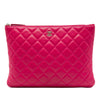 Chanel Medium Quilted Lambskin O Case Clutch Secondhand