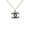 Secondhand Chanel CC Brass Enamel Pendant Necklace