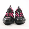 Jimmy Choo Diamond Fabric Sneakers in Pink x Black, Size 39 EU Secondhand