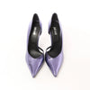 Just Cavalli Crocodile-embossed Decollette Pumps In Purple S09WL0079, Size 39 EU Secondhand