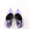 Just Cavalli Crocodile-embossed Decollette Pumps In Purple S09WL0079, Size 39 EU Secondhand