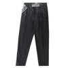 Just Cavalli Stripped Wool Trousers in Black, Size 46 IT Secondhand