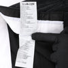 Just Cavalli Stripped Wool Trousers in Black, Size 46 IT Secondhand