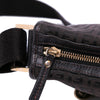 Fendi Small Zucchino Canvas F Charm Crossbody Secondhand