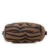 Fendi Zebra Print Canvas Handbag Secondhand