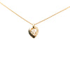Secondhand Dior Gold Plated Strass CD Logo Heart Pendant Necklace