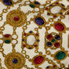 Chanel Jewelry Print Carre Silk Scarf Secondhand