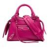 Balenciaga Mini Grained Calfskin Motocross Neo Classic City Satchel Secondhand
