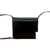 Ferragamo Croc Embossed Leather Gancini Crossbody Secondhand