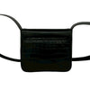 Ferragamo Croc Embossed Leather Gancini Crossbody Secondhand