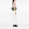 Celine Small Tricolor Leather Trapeze Satchel Secondhand
